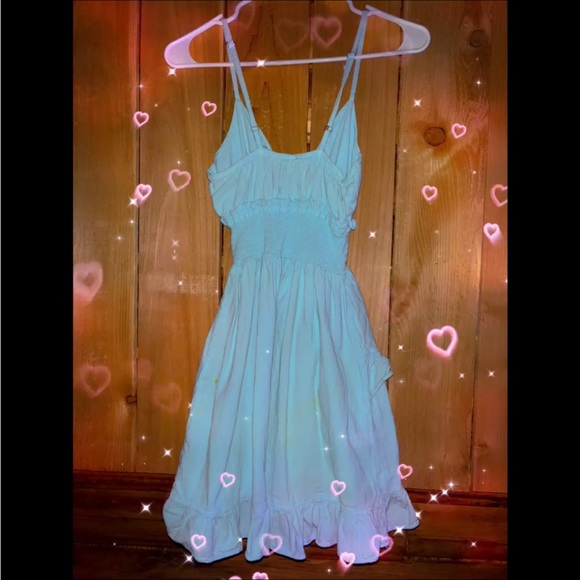 Light Blue Ruffled Dress - Picture 3 of 4